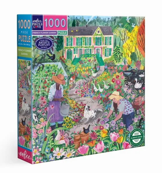 Puzzle - French Flower Garden - 1000 Pièces
