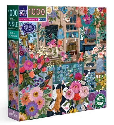 Puzzle - English Flower Shop - 1000 Pièces