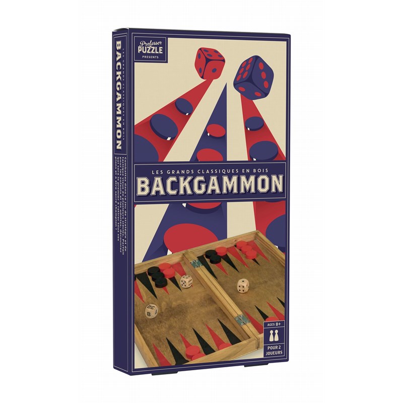 Backgammon en bois Vintage