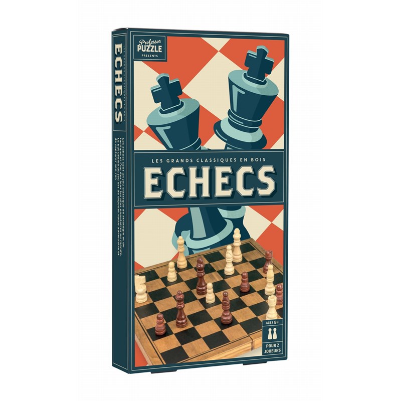 Jeu d'échecs bois Vintage